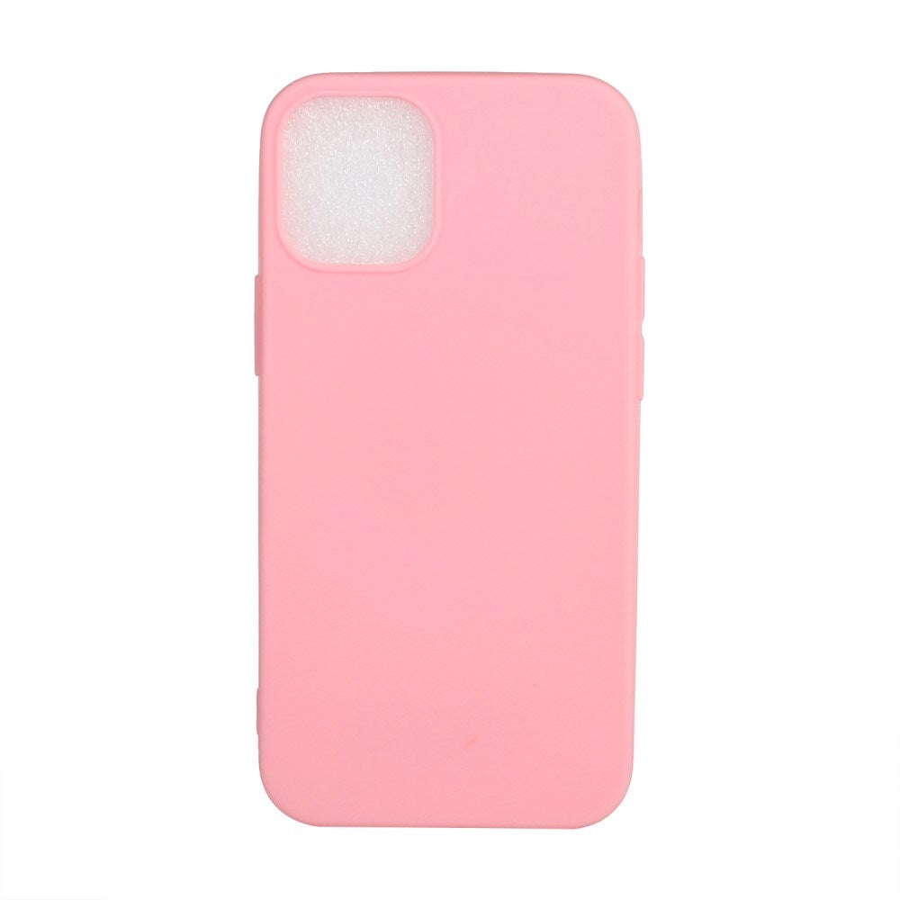 EIDERWOOD iPhone 12 Mini Mat Fleksibelt Plastik Mobil Cover - Lyserød