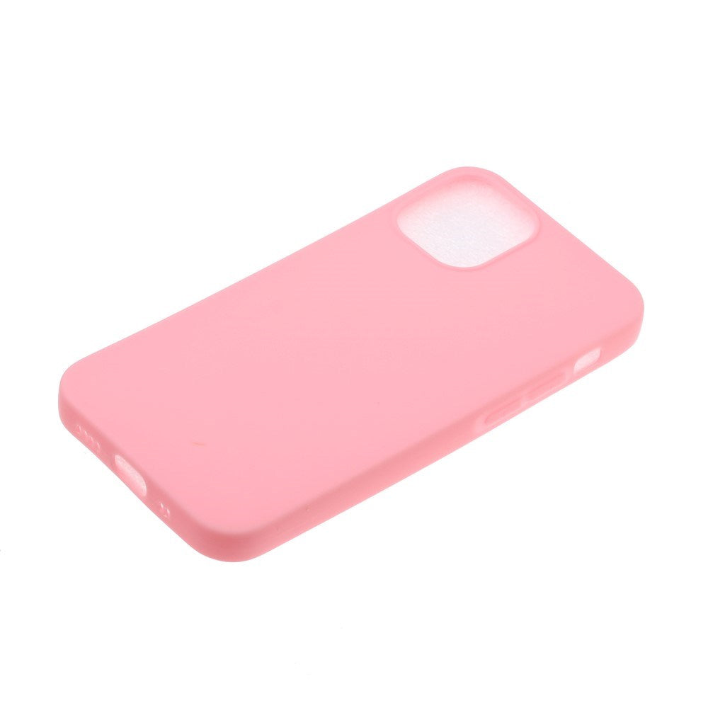 EIDERWOOD iPhone 12 Mini Mat Fleksibelt Plastik Mobil Cover - Lyserød