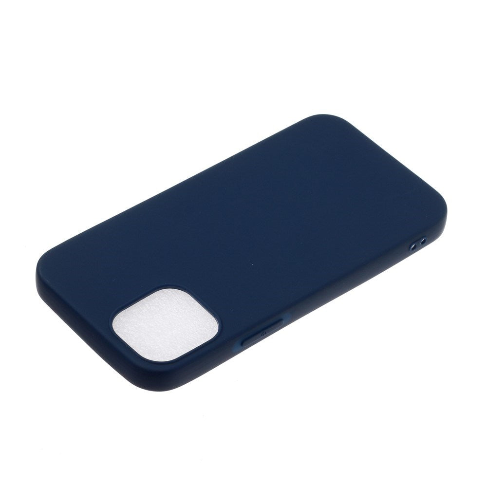 EIDERWOOD iPhone 12 Mini Mat Fleksibelt Plastik Mobil Cover - Mørkeblå