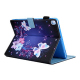 iPad 10.2'' (2021 / 2020 / 2019) / Air (2019) / Pro 10.5'' Læder Cover m. Stand - Blomster og Sommerfugle