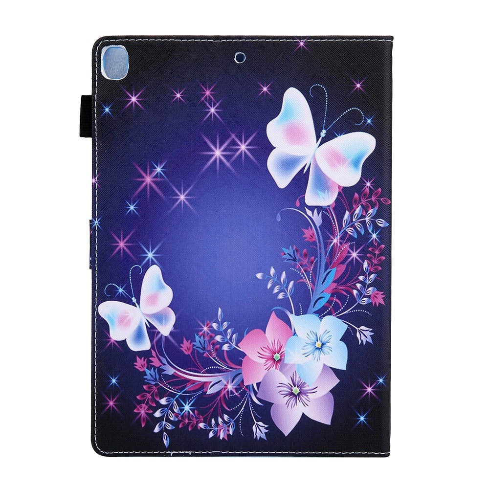 iPad 10.2'' (2021 / 2020 / 2019) / Air (2019) / Pro 10.5'' Læder Cover m. Stand - Blomster og Sommerfugle