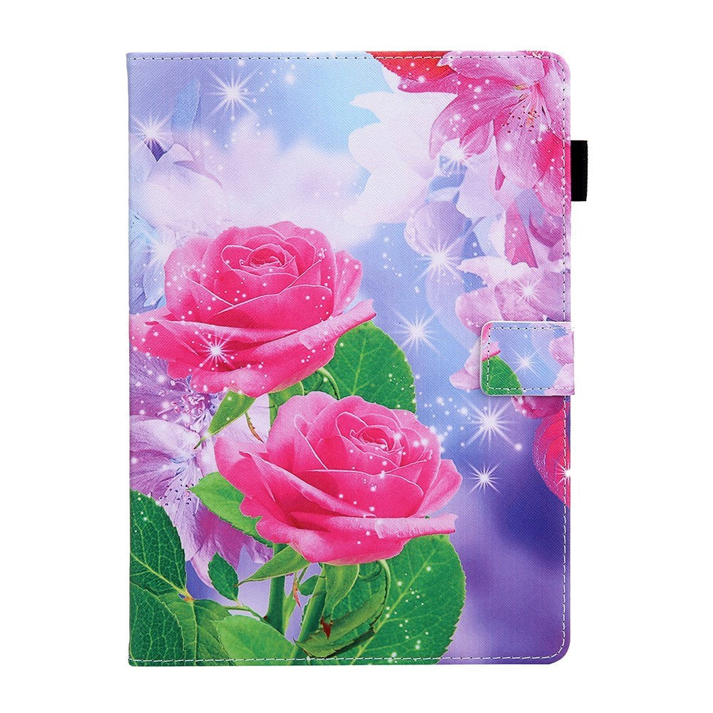 iPad 10.2'' (2021 / 2020 / 2019) / Air (2019) / Pro 10.5'' Læder Cover m. Stand - Roser