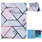 iPad 9.7 (2018-2017) / iPad Air / iPad Air 2 Læder Cover m. Stand - Marmor