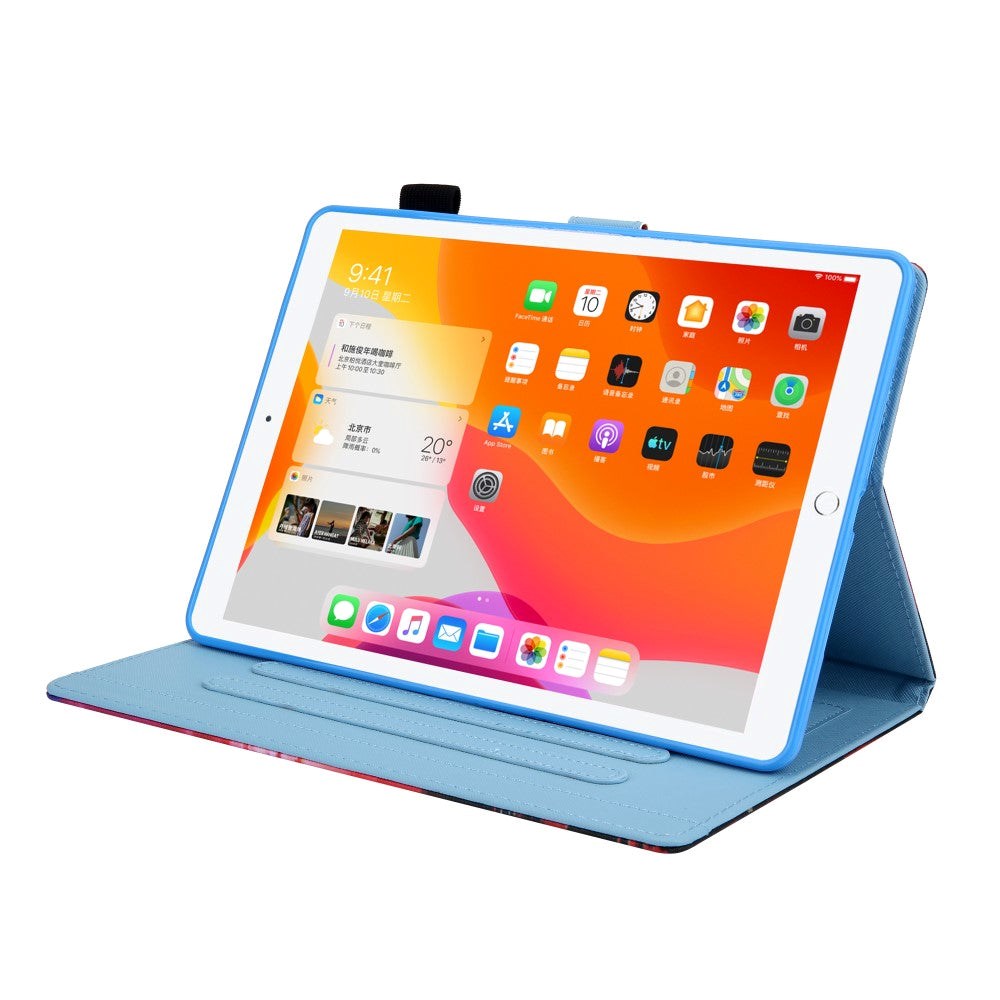 iPad 9.7 (2018-2017) / iPad Air / iPad Air 2 Læder Cover m. Stand - Marmor