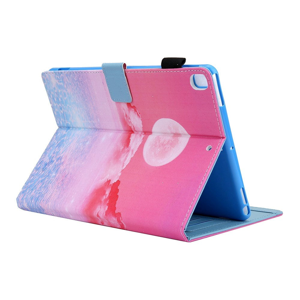 iPad 9.7 (2018-2017) / iPad Air / iPad Air 2 Læder Cover m. Stand - Solopgang