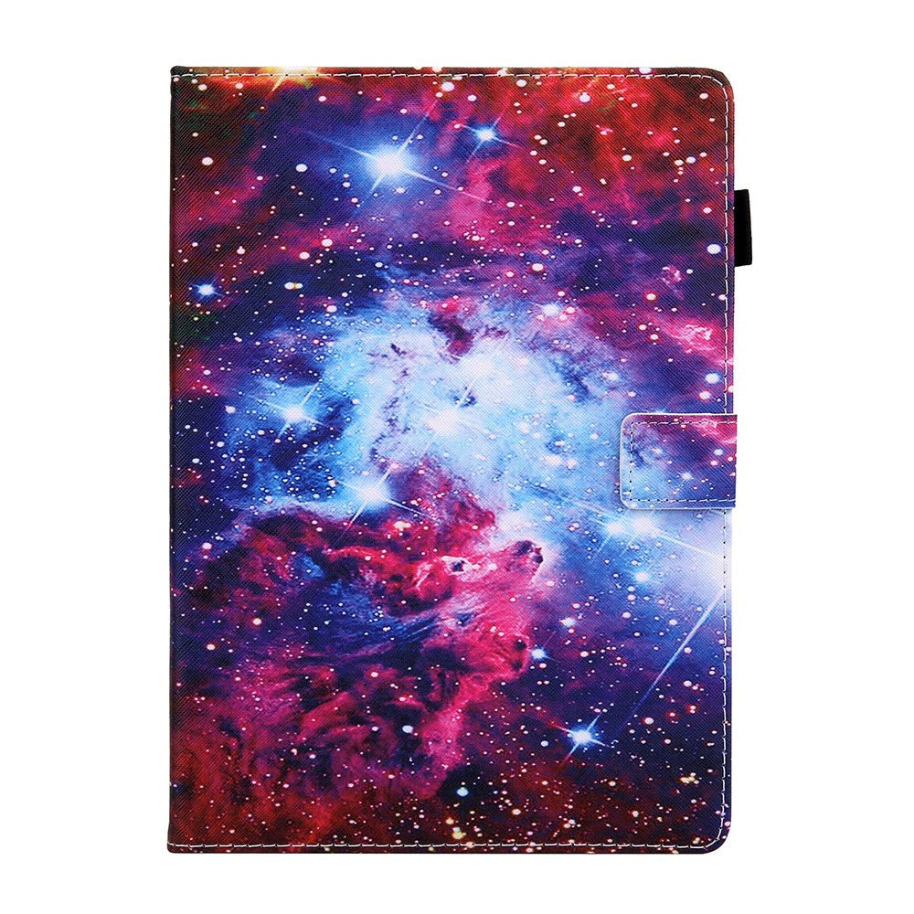 iPad 9.7 (2018-2017) / iPad Air / iPad Air 2 Læder Cover m. Stand - Galakse