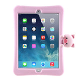 PEPKOO iPad 10.2" (2021 / 2020 / 2019) Børne Flip Cover m. Stander & Gris - Pink