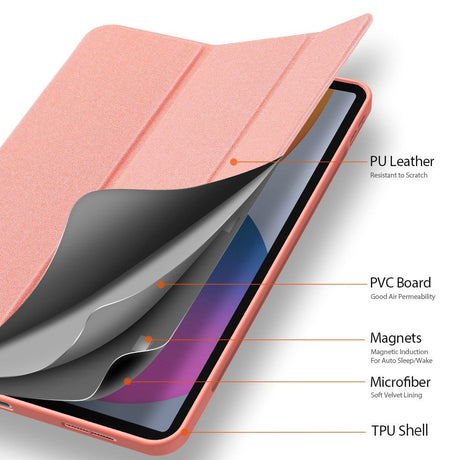 iPad Pro 11" (2022 / 2021 / 2020) Flip Cover - DUX DUCIS DOMO Series - Rose Gold