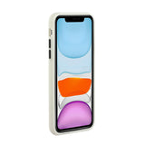 iPhone 12 Mini - EIDERWOOD Fleksibelt Plastik Cover m. Kortholder - Hvid