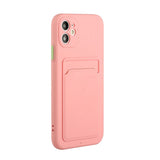 iPhone 12 Mini - EIDERWOOD Fleksibelt Plastik Cover m. Kortholder - Lyserød