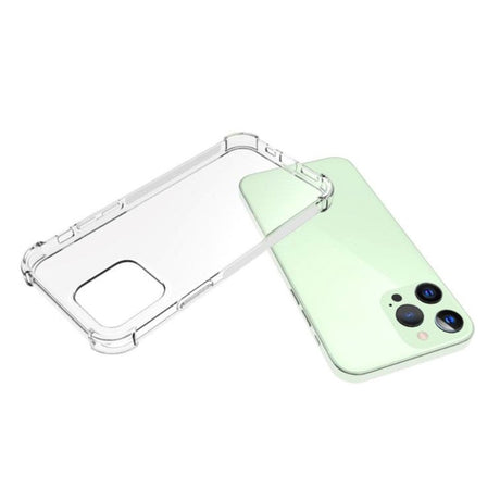 iPhone 13 Pro Shock-Proof Fleksibel Plastik Bagside Cover - Gennemsigtig