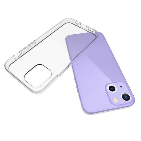 iPhone 13 Mini Fleksibel Plastik Bagside Cover - Gennemsigtig