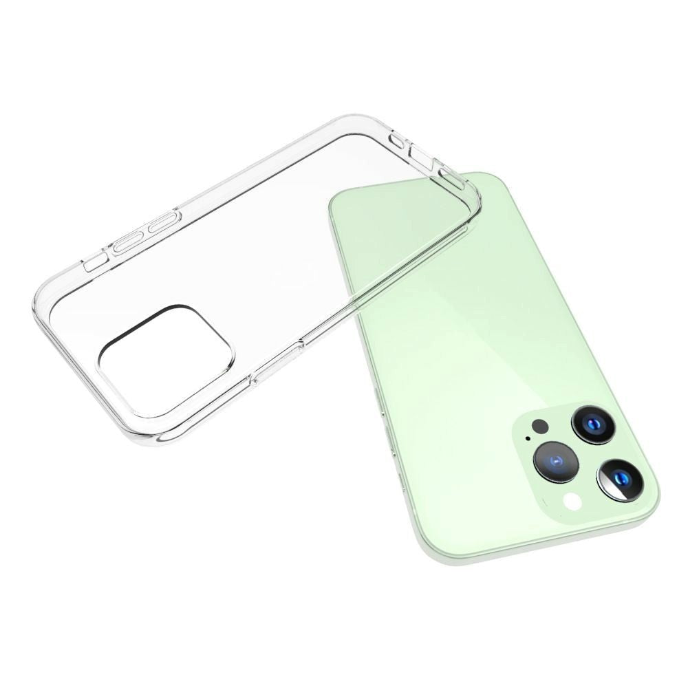 iPhone 13 Pro Ultra Thin Fleksibel Plastik Bagside Cover - Gennemsigtig