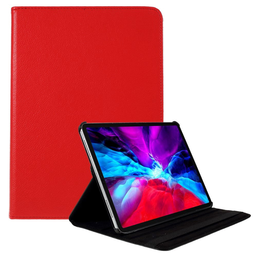 iPad Pro 12.9" (2022 / 2021 / 2020 / 2018) Flip Cover m. Ståfunktion - Rød