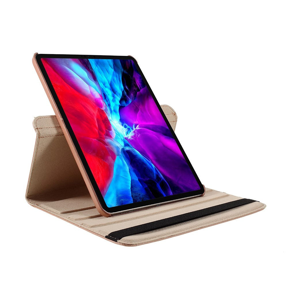 iPad Pro 12.9" (2022 / 2021 / 2020 / 2018) Flip Cover m. Ståfunktion - Rose Gold