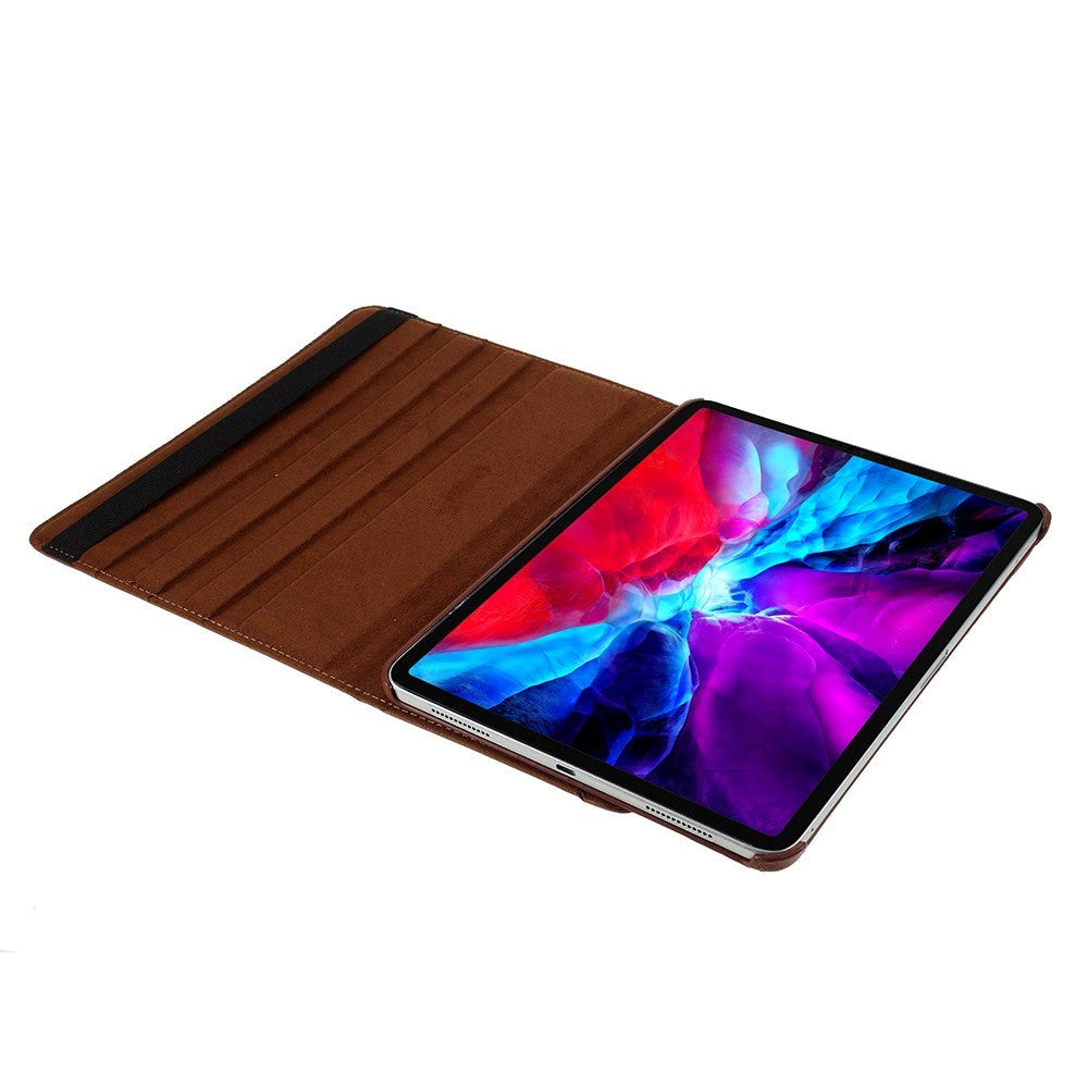 iPad Pro 12.9" (2022 / 2021 / 2020 / 2018) Flip Cover m. Ståfunktion - Brun