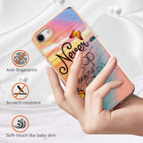 iPhone SE (2022 / 2020) / 8 / 7 Hybrid Plastik Bagside Cover - "Never Stop Dreaming"