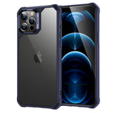 iPhone 12 / 12 Pro Bagside Cover ESR Air Armor Clear Hard Case - Gennemsigtig / Blå