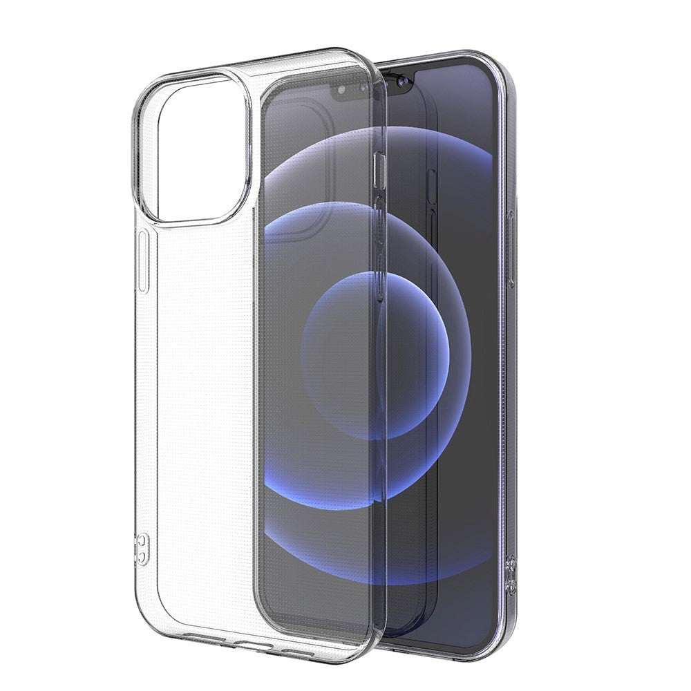 iPhone 13 Pro Max Crystal Clear Fleksibel Plastik Bagside Cover - Gennemsigtig