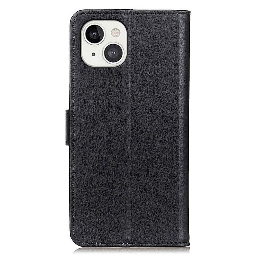 iPhone 13 Læder Flip Cover m. Pung - Sort