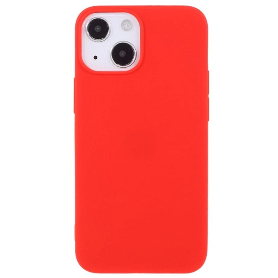 iPhone 13 Mini Fleksibelt Plastik Bagside Cover - Rød