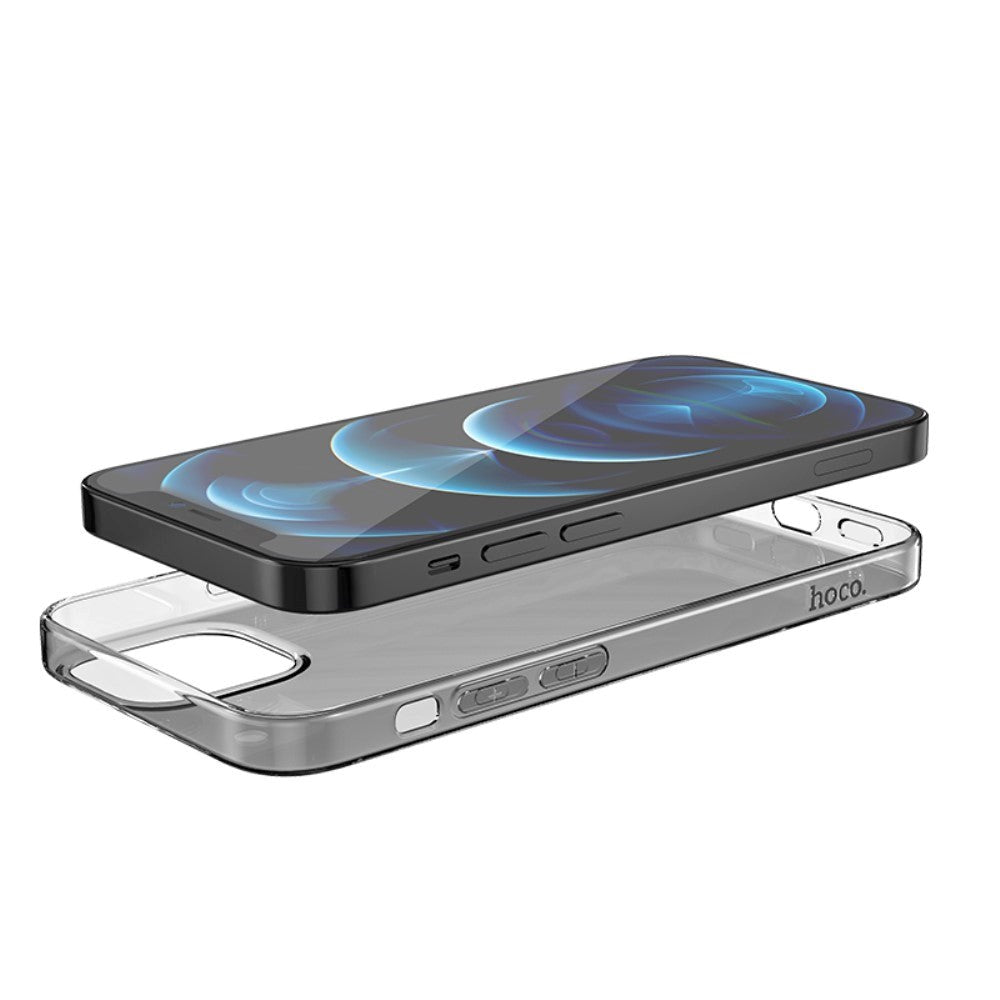 Hoco iPhone 13 Pro Max Neutralt Plastik Cover - Smokey Transparent