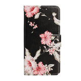 EIDERWOOD iPhone 13 Mini Læder Flip Cover m. Pung & Print - Azalea Blomst