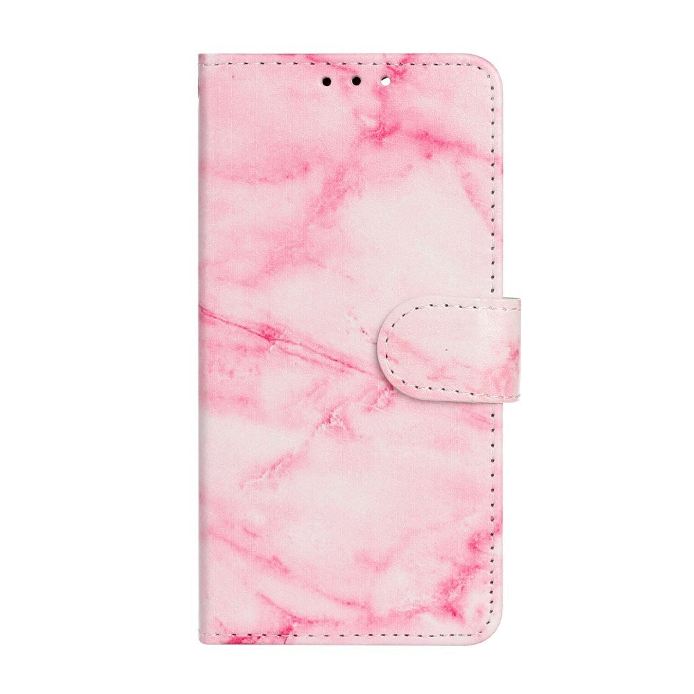 EIDERWOOD iPhone 13 Mini Læder Flip Cover m. Pung & Print - Pink