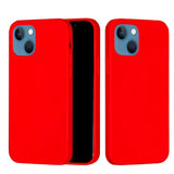 iPhone 13 Mini Liquid Silikone Bagside Cover - Rød