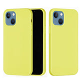 iPhone 13 Mini Liquid Silikone Bagside Cover - Gul