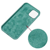 iPhone 13 Mini Liquid Silikone Bagside Cover - Mørkegrøn