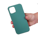 iPhone 13 Mini Liquid Silikone Bagside Cover - Mørkegrøn