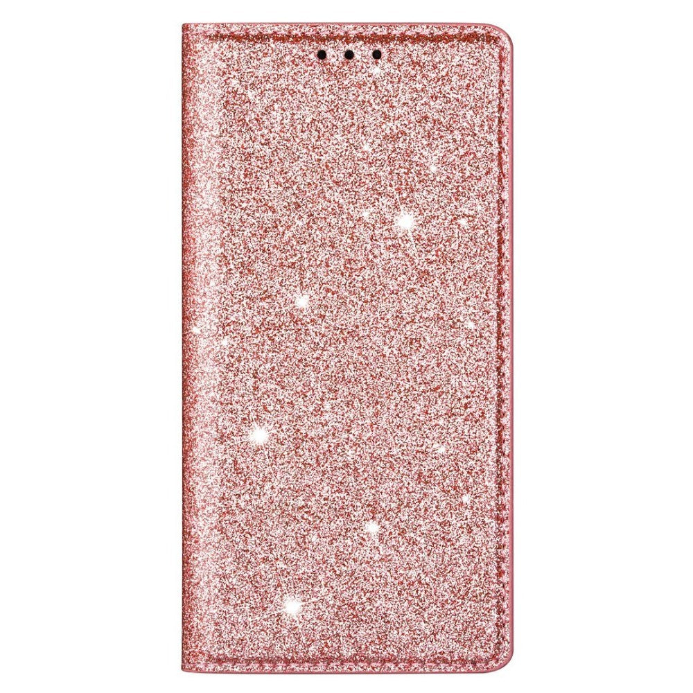 EIDERWOOD iPhone 13 Mini Læder Flip Cover m. Pung & Ståfunktion - Glimmer - Rose Gold