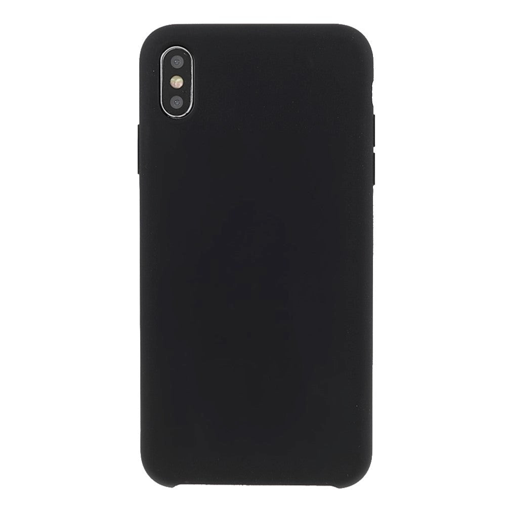 iPhone XS Max Silikone Bagside Cover - Sort