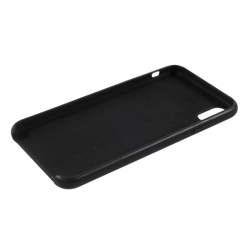 iPhone XS Max Silikone Bagside Cover - Sort