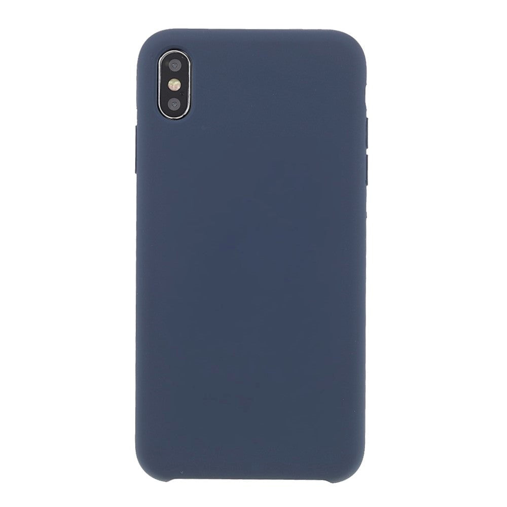 iPhone XS Max Silikone Bagside Cover - Blå