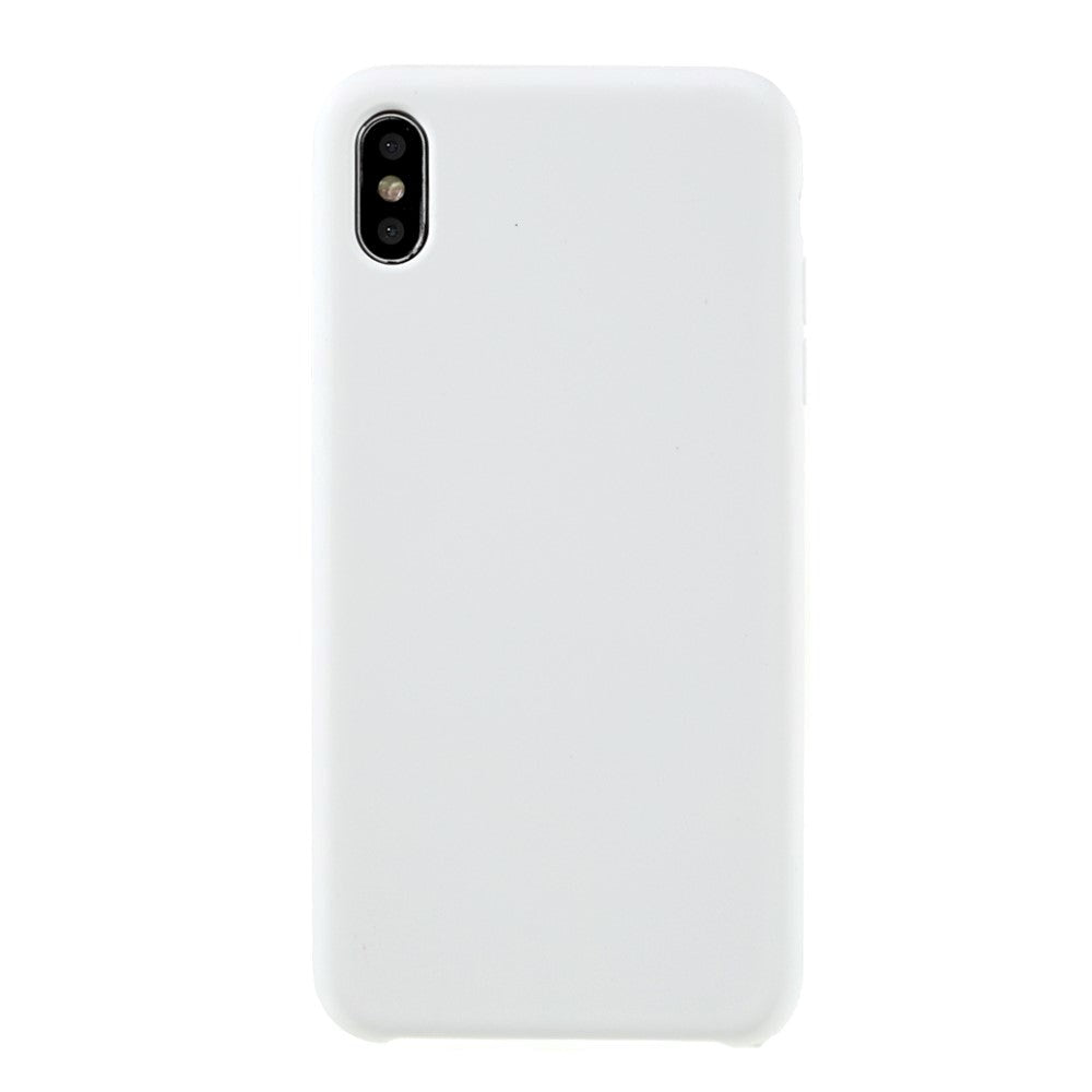 iPhone XS Max Silikone Bagside Cover - Hvid