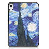 iPad Mini (2024 / 2021) Læder Flip Cover m. Folde & Standerfunktion - Starry Night