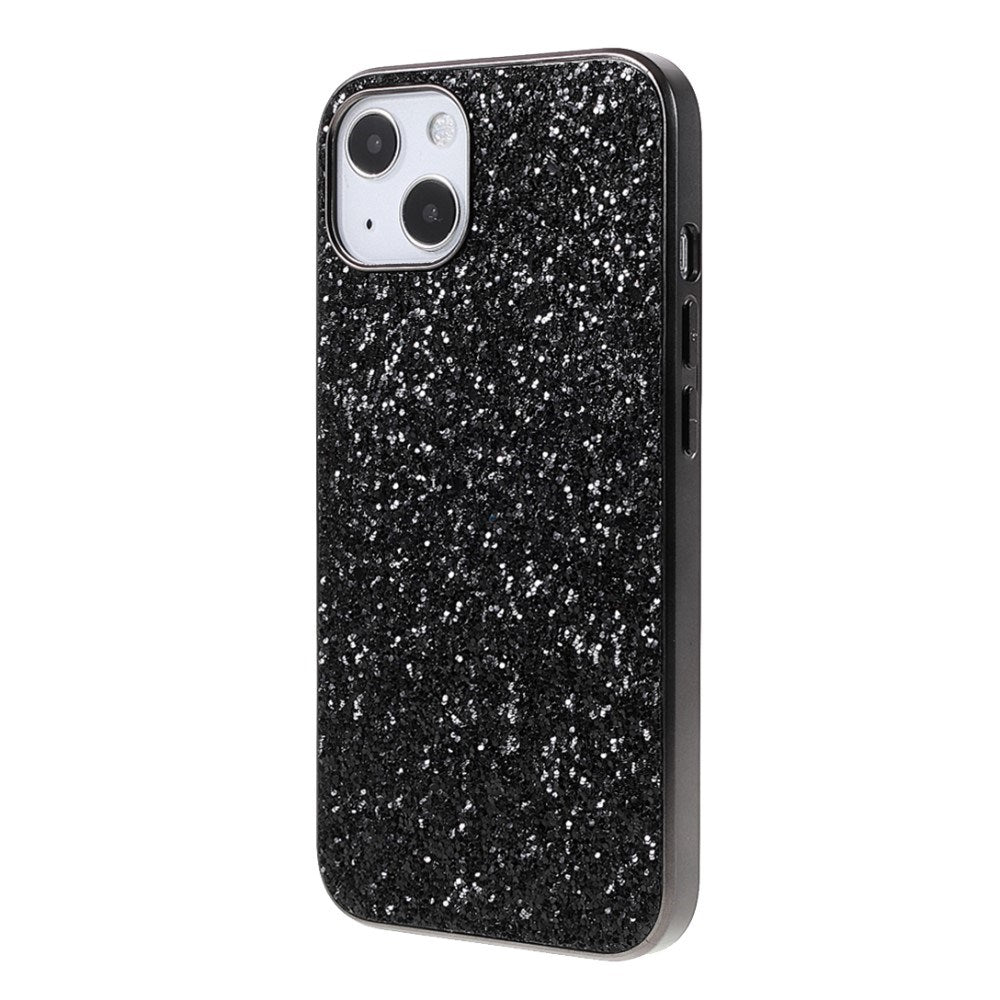 EIDERWOOD iPhone 13 Mini Glitter Hybrid Bagside Cover - Sort