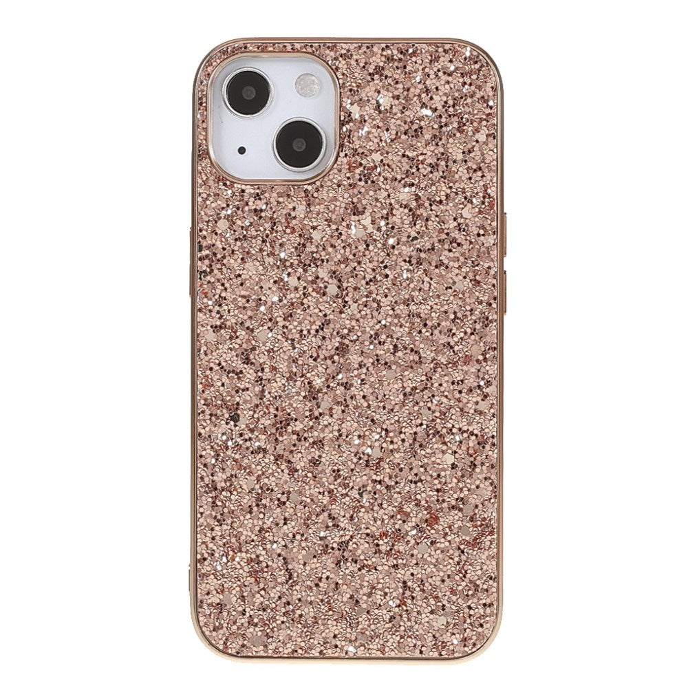 EIDERWOOD iPhone 13 Mini Glitter Hybrid Bagside Cover - Rose Gold