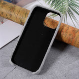 iPhone 13 Plastik Bagside Cover - Plysbelagte Kærlighedsperler - Grå