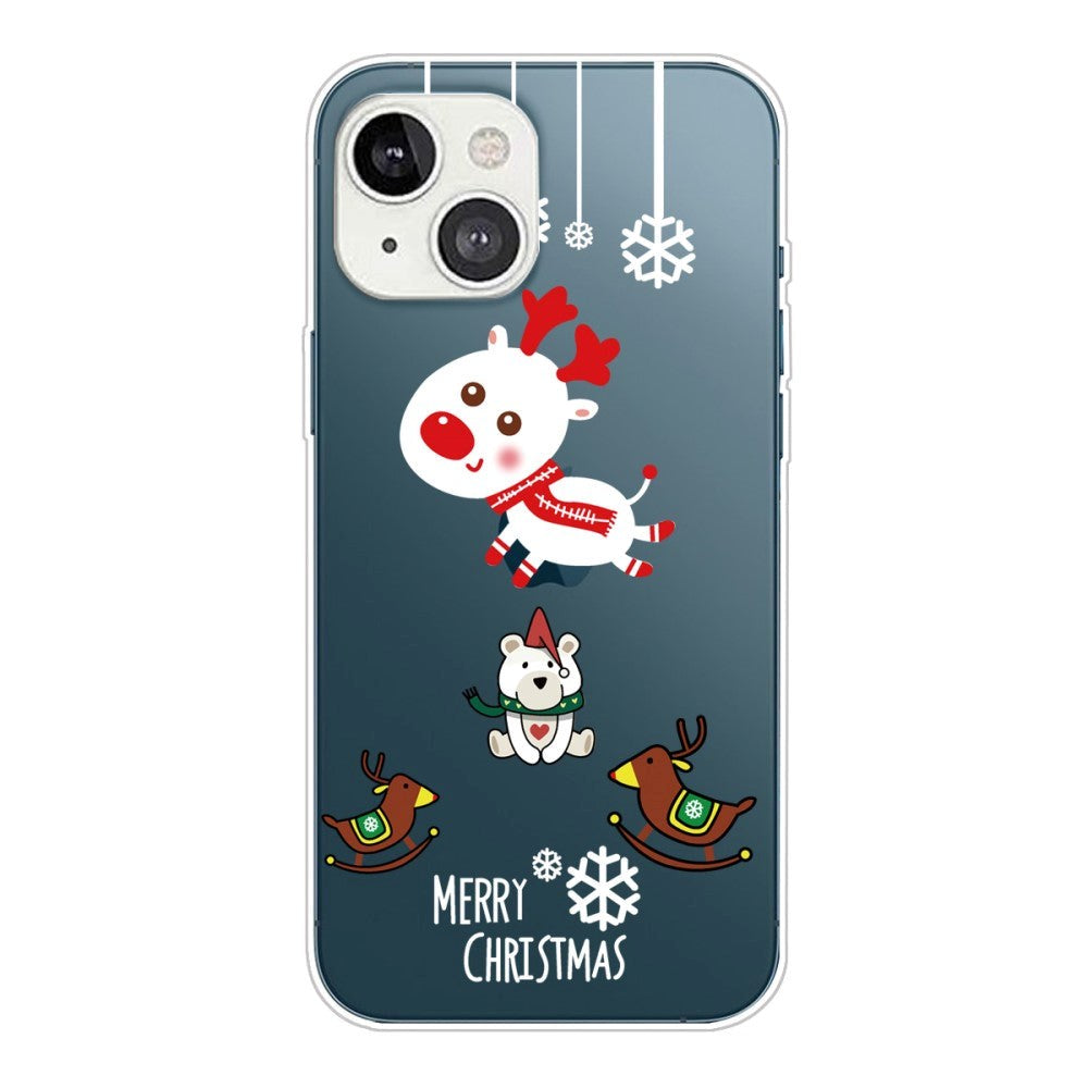 iPhone 13 Mini TPU Plast Julecover - Merry Christmas - Juledyr