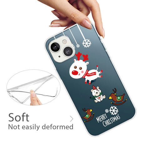 iPhone 13 Mini TPU Plast Julecover - Merry Christmas - Juledyr