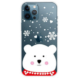 iPhone 13 Pro TPU Plast Julecover - Merry Christmas - Sød isbjørn