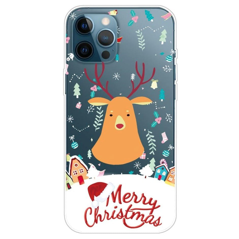 iPhone 13 Pro TPU Plast Julecover - Merry Christmas - Julerensdyr