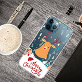 iPhone 13 Pro TPU Plast Julecover - Merry Christmas - Julerensdyr