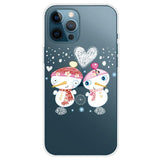 iPhone 13 Pro TPU Plast Julecover - Merry Christmas - Snemands Par