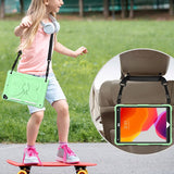 iPad 10.2" (2021 / 2020 / 2019) Butterfly Kickstand Børne cover - Lysegrøn