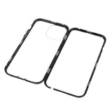 iPhone 13 Pro Magnetisk Metal Cover m. Glas Forside & Bagside - Sort
