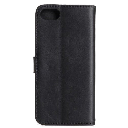 iPhone SE (2022/2020)/8/7 Wallet Læder Cover m. Pung Sort